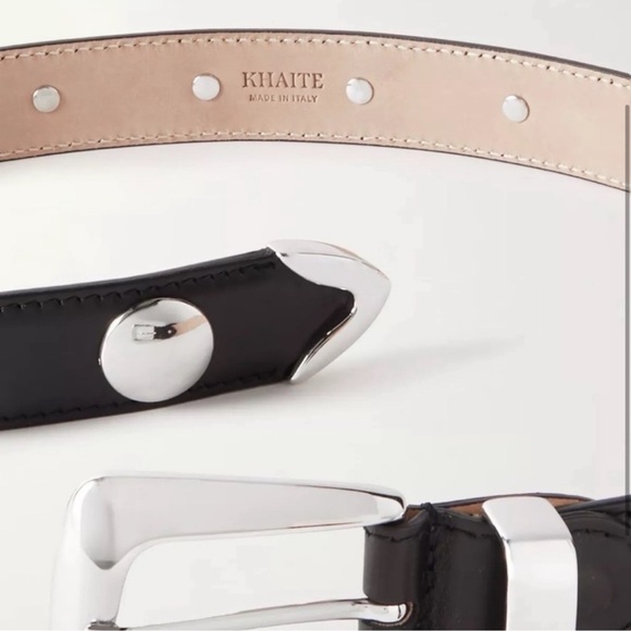 KHAITE BENNY STUD SILVER BUCKLE BELT - Picture 8 of 8